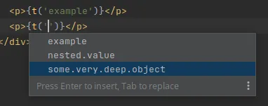 IDE autocompletion of a function accepting JSON-path leaves